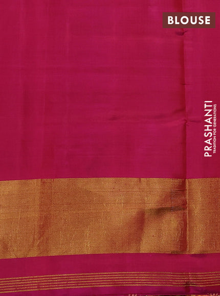 Rajkot patola silk saree violet and magenta pink with allover ikat weaves and ikat woven zari border