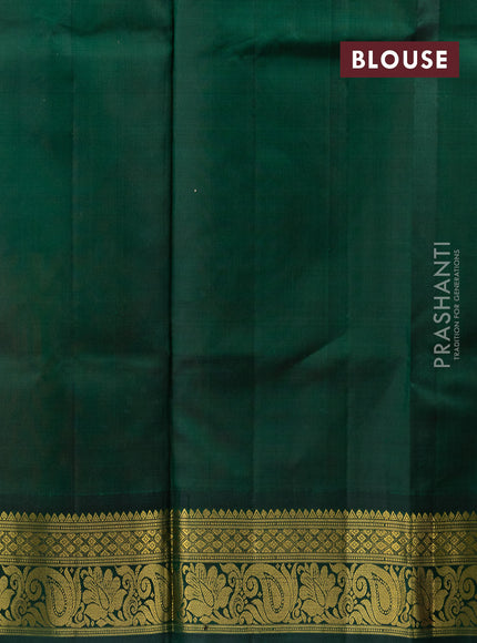 Pure silk lehenga dhawani dark pink and green with allover checked pattern and rich zari woven korvai border