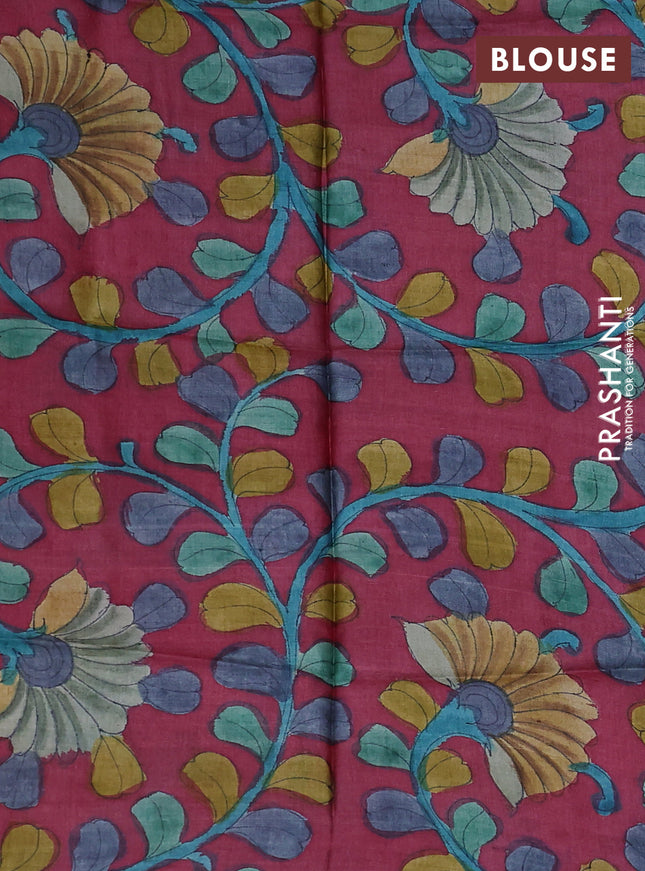 Mangalgiri silk cotton saree grey and maroon with palin body and zari woven border