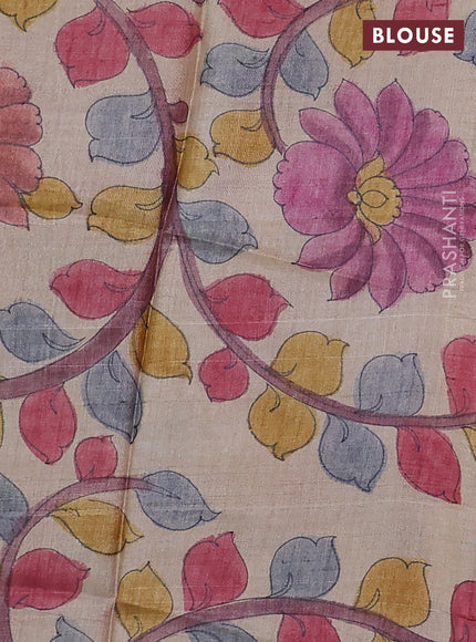 Mangalgiri silk cotton saree red and beige with plain body and silver zari woven border