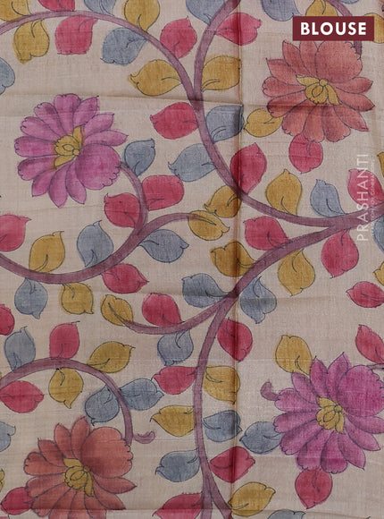 Mangalgiri silk cotton saree red and beige with plain body and silver zari woven border