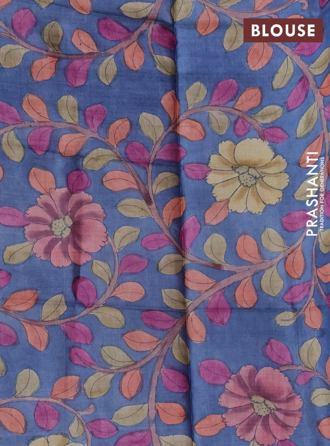 Mangalgiri silk cotton saree wine shade with allover silver zari stripe pattern and long rettapet silver zari wove checked border