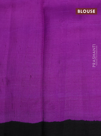 Bishnupuri silk saree lotus pink and purple with butta prints and printed border