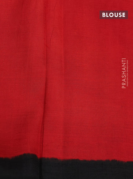 Bishnupuri silk saree yellow and red with butta prints and printed border