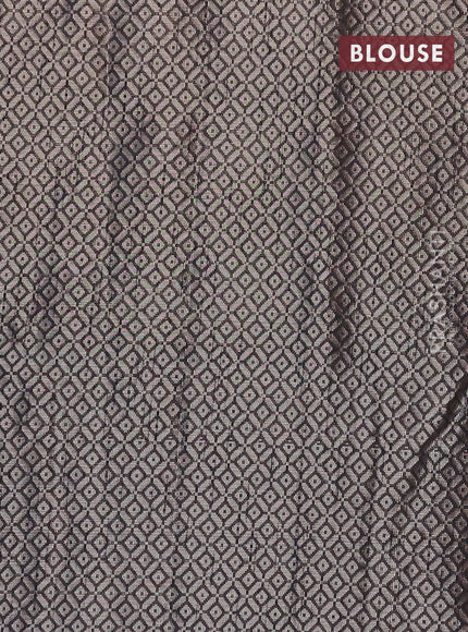 Banarasi matka tissue saree black with allover zari woven brocade weaves and zari woven border