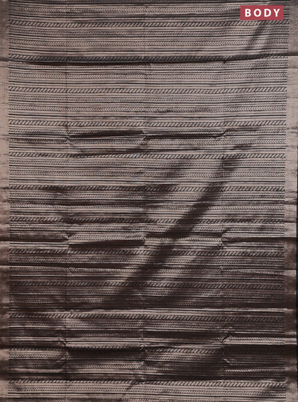 Banarasi matka tissue saree black with allover zari weaves and zari woven border