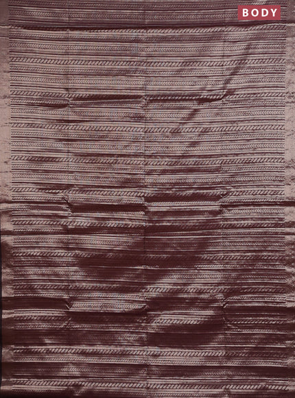 Banarasi matka tissue saree wine shade with allover zari weaves and zari woven border