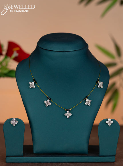 Invisible chain with cz stones