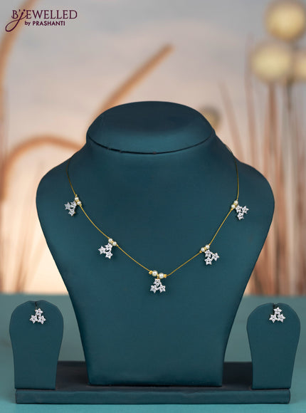 Invisible chain with cz stones