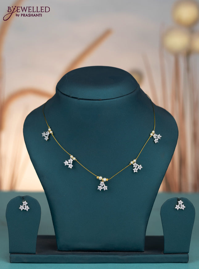 Invisible chain with cz stones