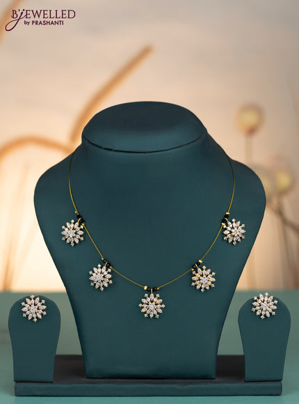 Invisible chain with cz stones