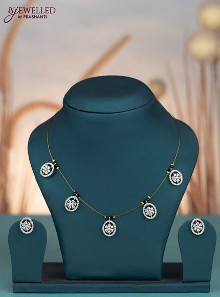 Invisible chain with cz stones