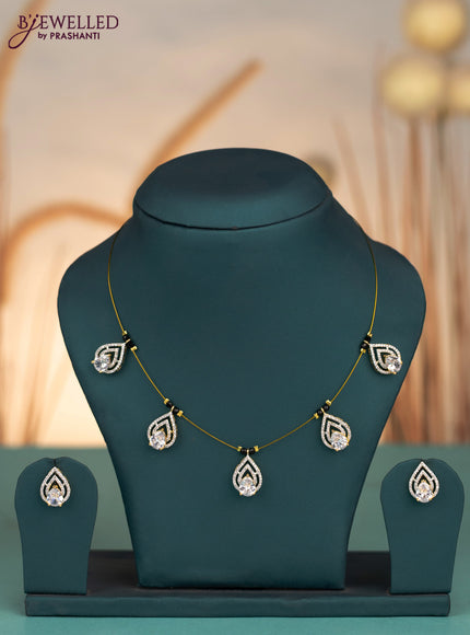 Invisible chain with cz stones