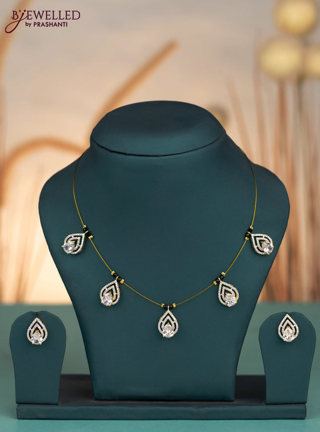 Invisible chain with cz stones