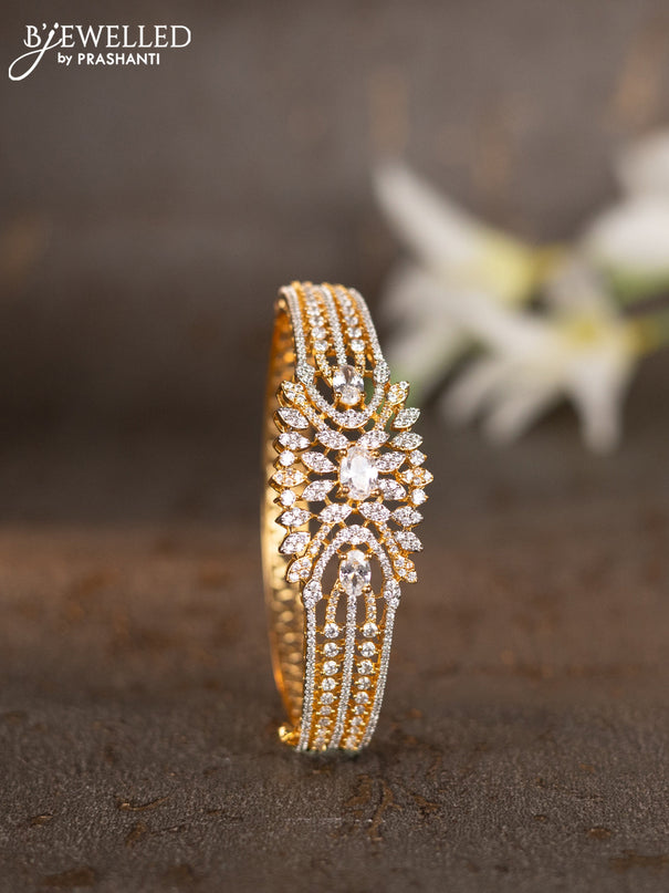 Bracelets with cz stones in gold finish