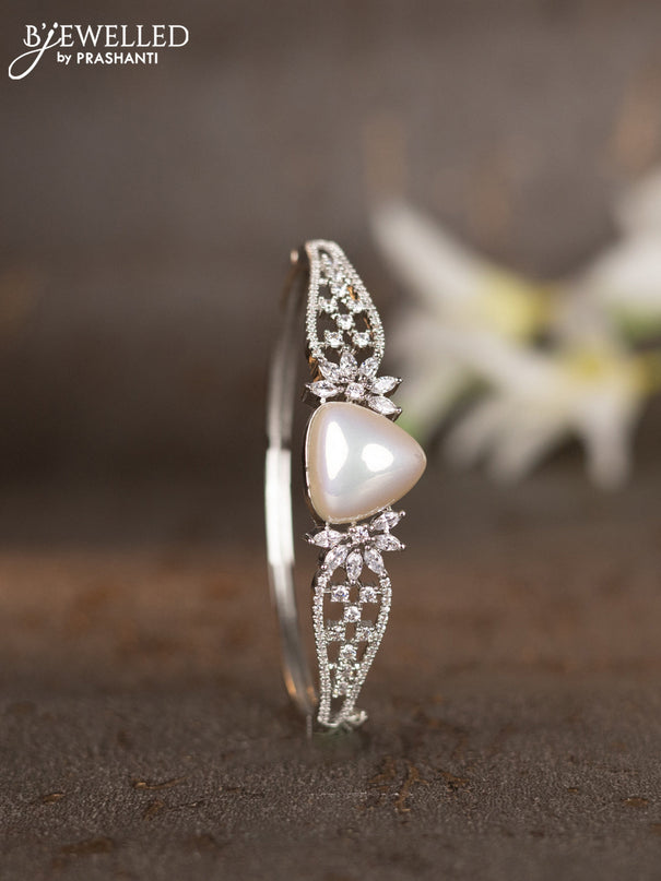 Bracelets with cz stones and pearls