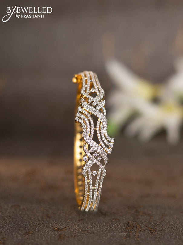 Bracelets with cz stones in gold finish