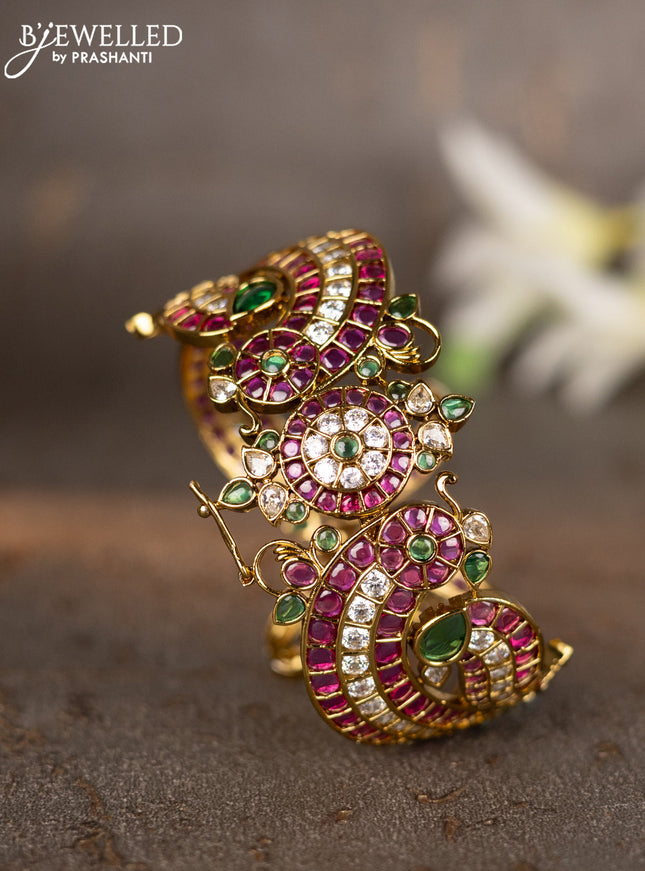 Bracelets with kemp and cz stones
