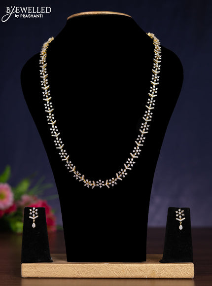Zircon haram with cz stones in gold finish