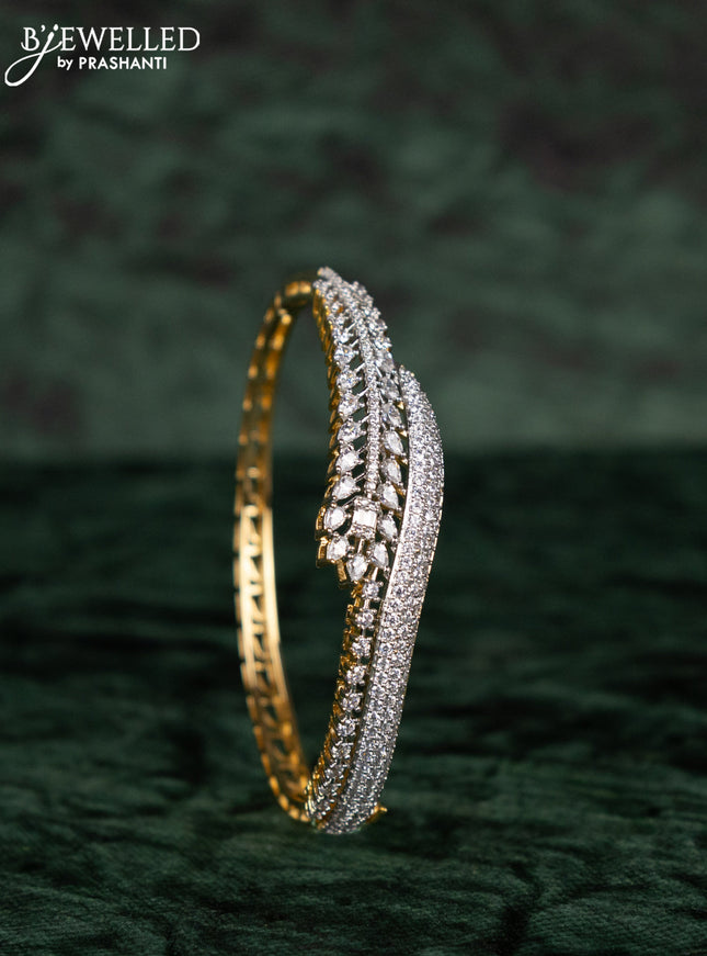 Zircon bracelets with cz stones in gold finish
