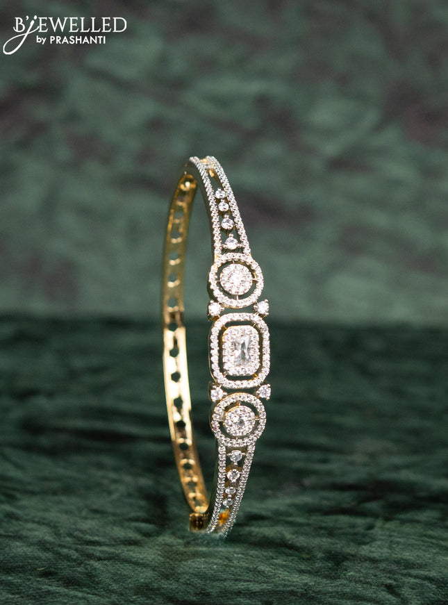 Zircon bracelets with cz stones in gold finish