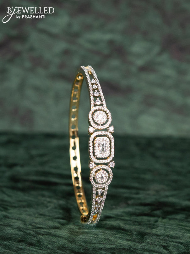 Zircon bracelets with cz stones in gold finish