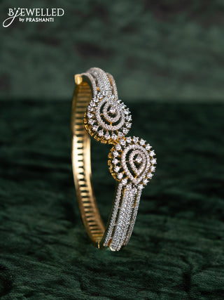Zircon bracelets with cz stones in gold finish