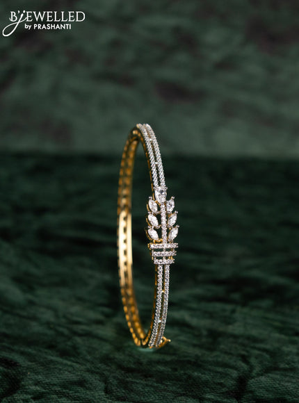 Zircon bracelets with cz stones in gold finish