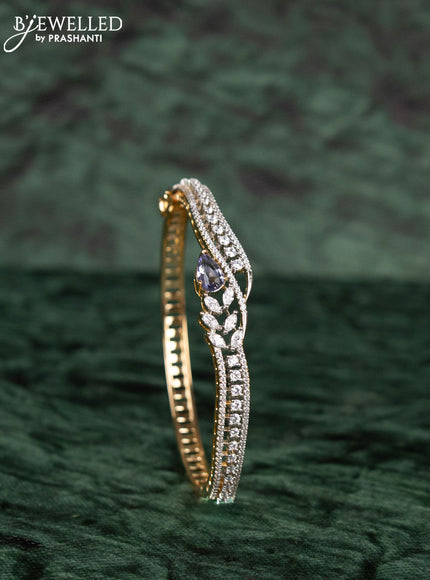 Zircon bracelets with cz stones in gold finish