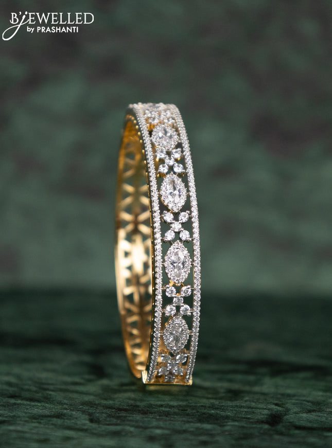 Zircon bracelets with cz stones in gold finish