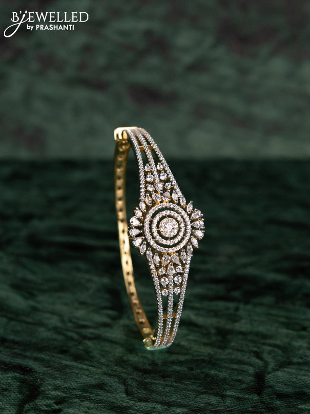 Zircon bracelets with cz stones in gold finish