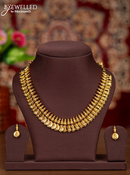 Antique necklace with lakshmi kasu design