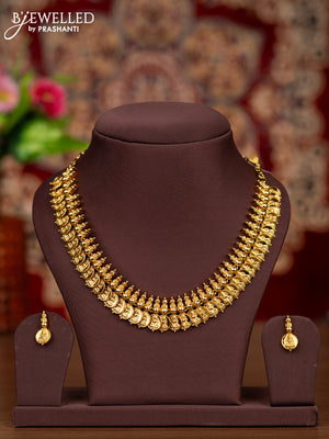 Antique necklace with lakshmi kasu design