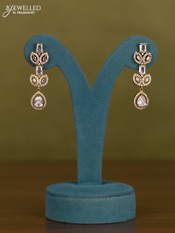 Necklace with cz stones in victorian finish