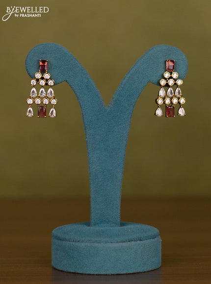 Necklace with ruby and kundan stones in victorian finish