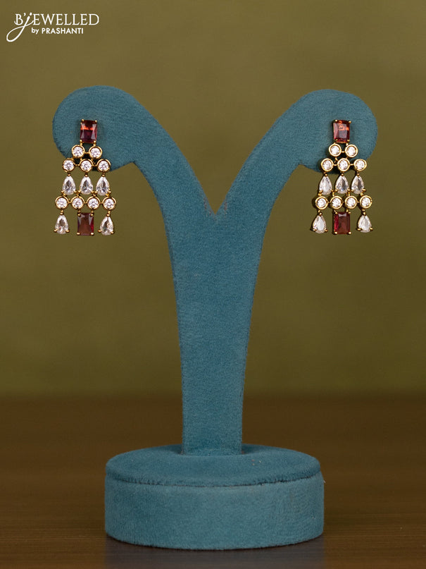Necklace with ruby and kundan stones in victorian finish