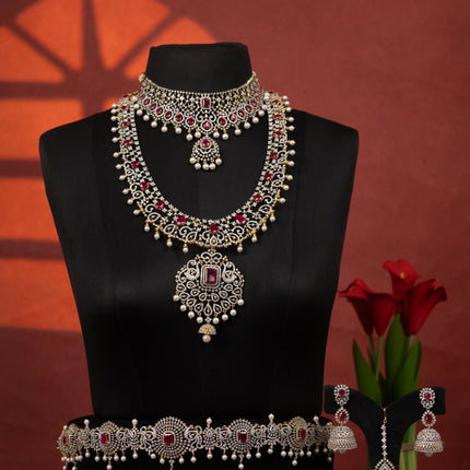 Collection image for: Zircon Bridal Jewellery Sets