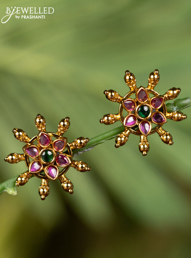 Antique earrings with kemp stones