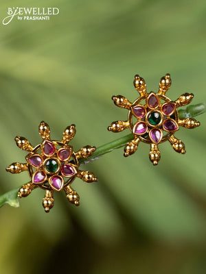 Antique earrings with kemp stones
