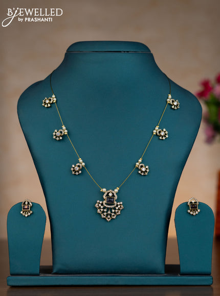 Invisible chain with purple and cz stones