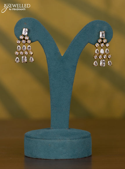 Necklace with kundan stones in victorian finish