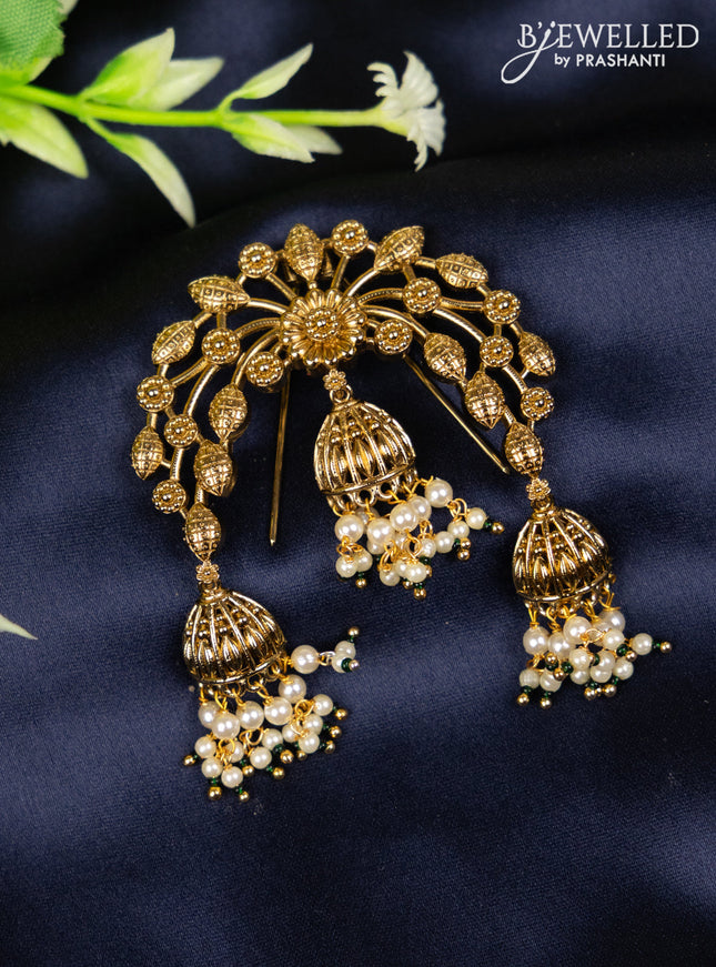 Jada billai with flroal design completly in gold