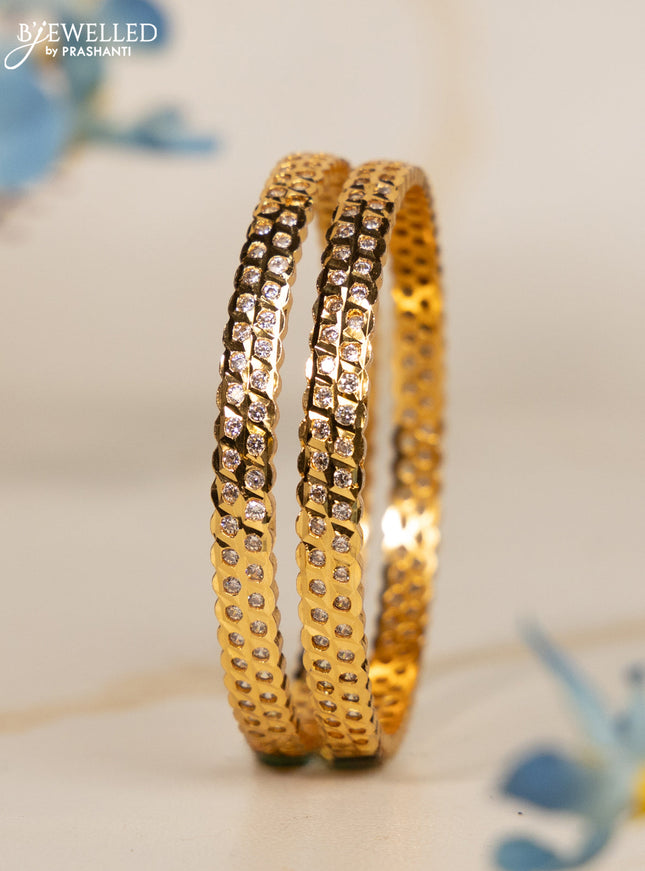 Antique impon bangles with cz stones
