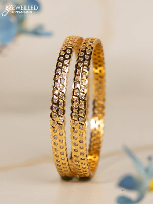Antique impon bangles with cz stones