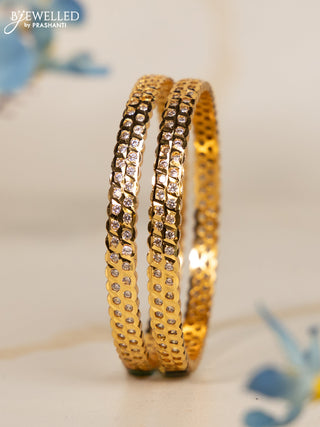 Antique impon bangles with cz stones