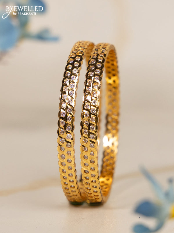 Antique impon bangles with cz stones