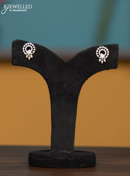 Antique chain with cz stones pendant