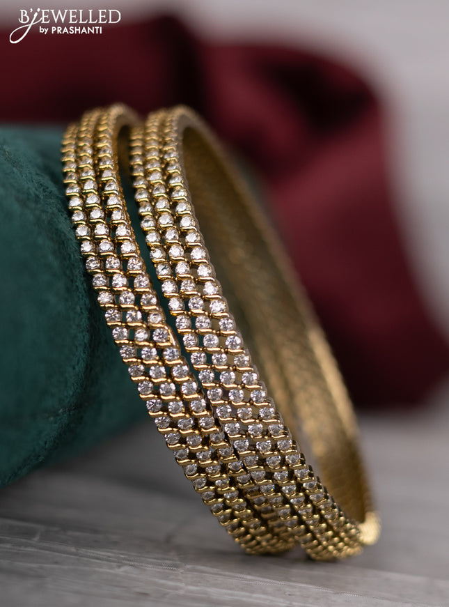 Antique bangle with cz stones