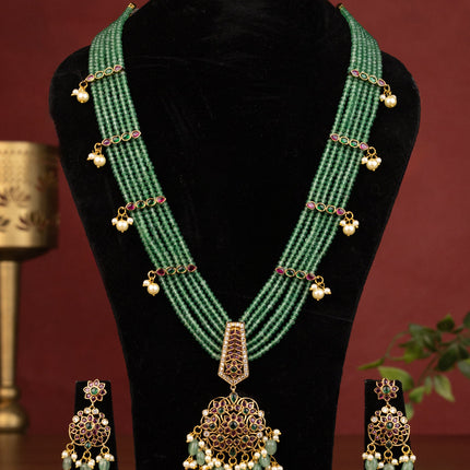 Collection image for: Beaded Haaram with Antique Pendant