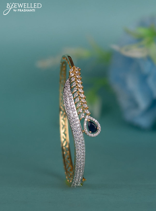 Zircon bracelet with sapphire and cz stones